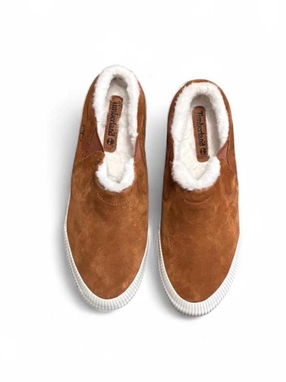 Timberland Wheat Suede Faux-Shearling Mules | Wheat | Women’s Size 11